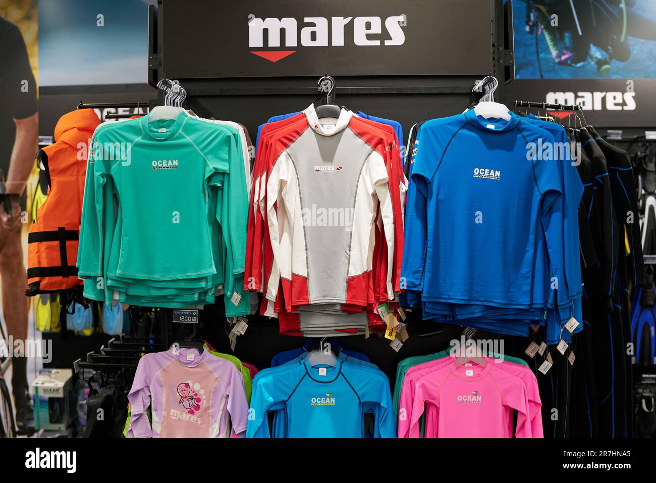 PATTAYA, THAILAND CIRCA APRIL, 2023 inside Supersports store in