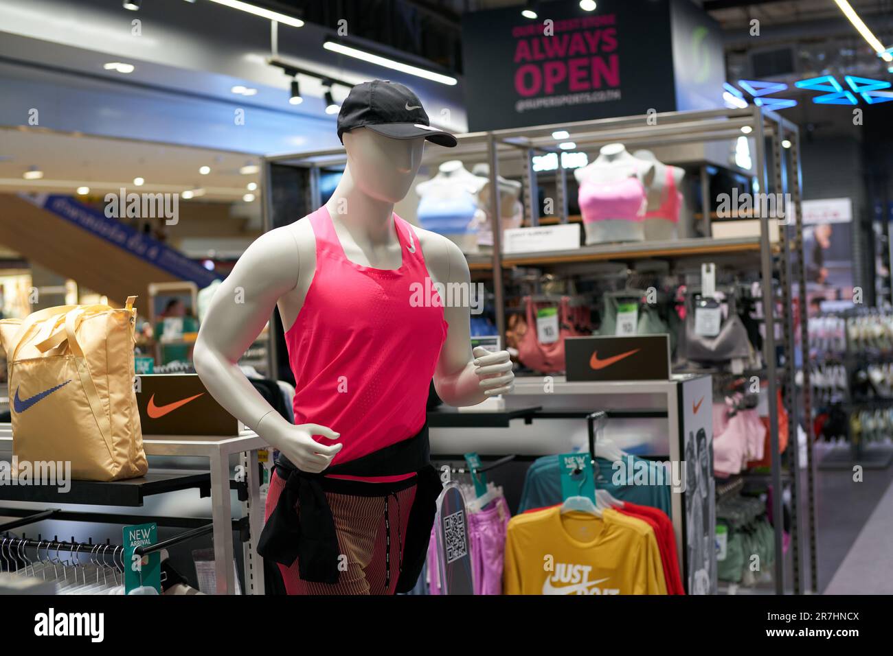 PATTAYA, THAILAND - CIRCA APRIL, 2023: inside Supersports store in ...