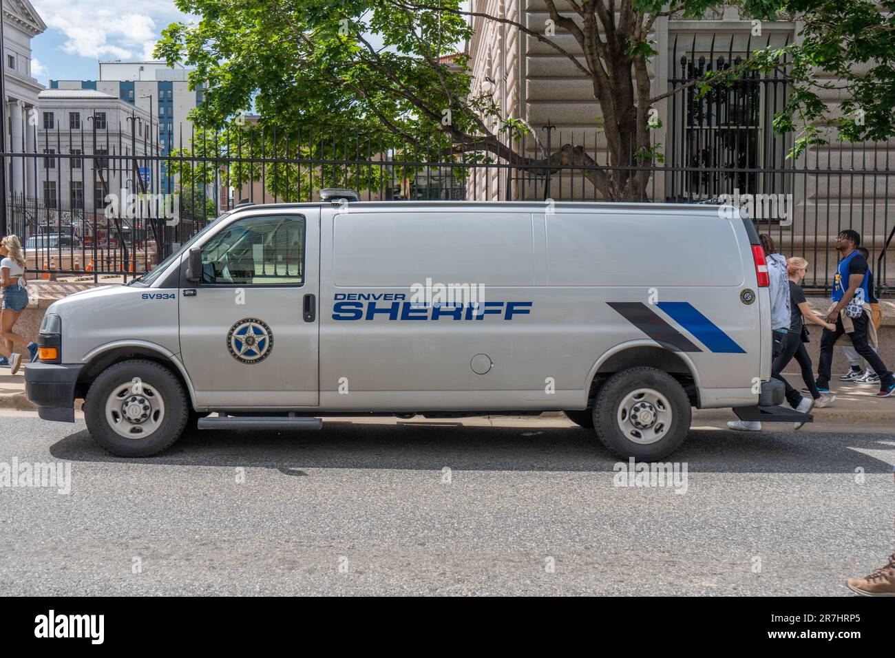 Denver, Colorado, United States - 6.15.2023: Downtown Denver, Denver Nuggets Parade Stock Photo