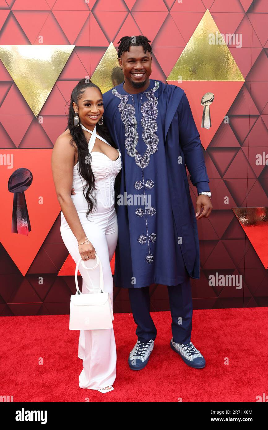 Kansas City, USA. 15th June, 2023. Kansas City Chiefs -Juan Thornhill on  the red carpet at the Kansas City Chiefs Ring Ceremony held at Union  Station in Kansas City, MO on June