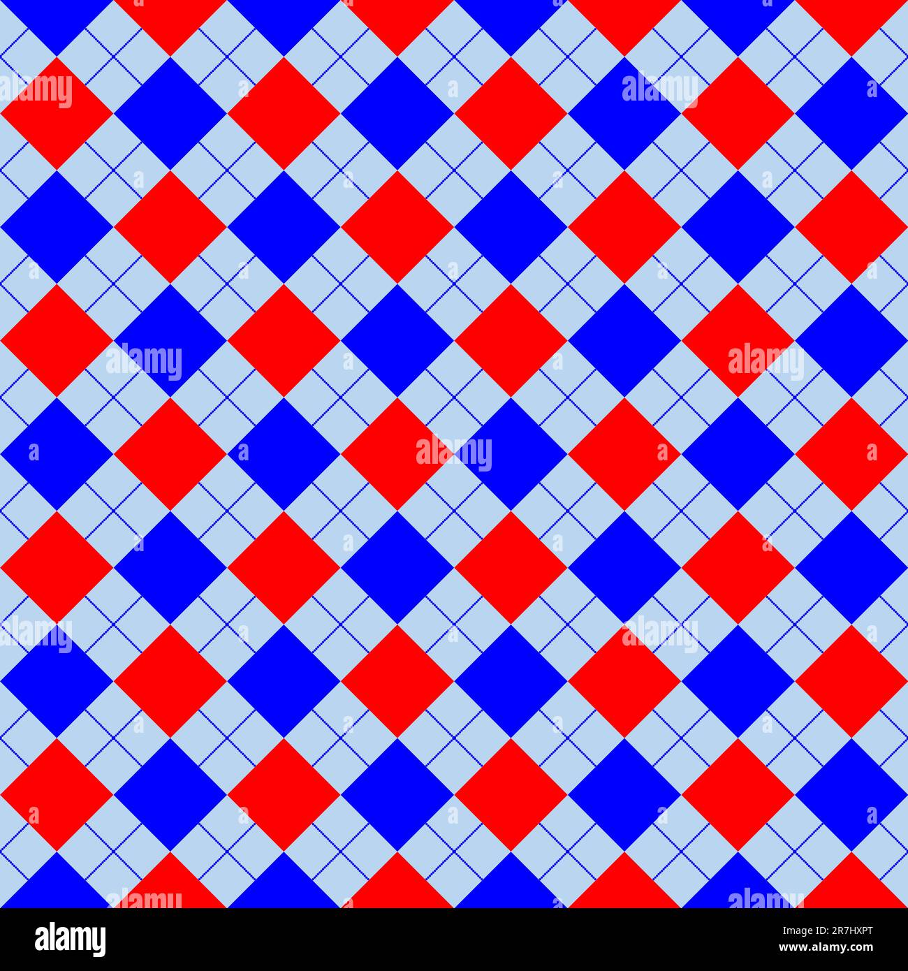 red and blue sweater texture, vector art illustration Stock Vector