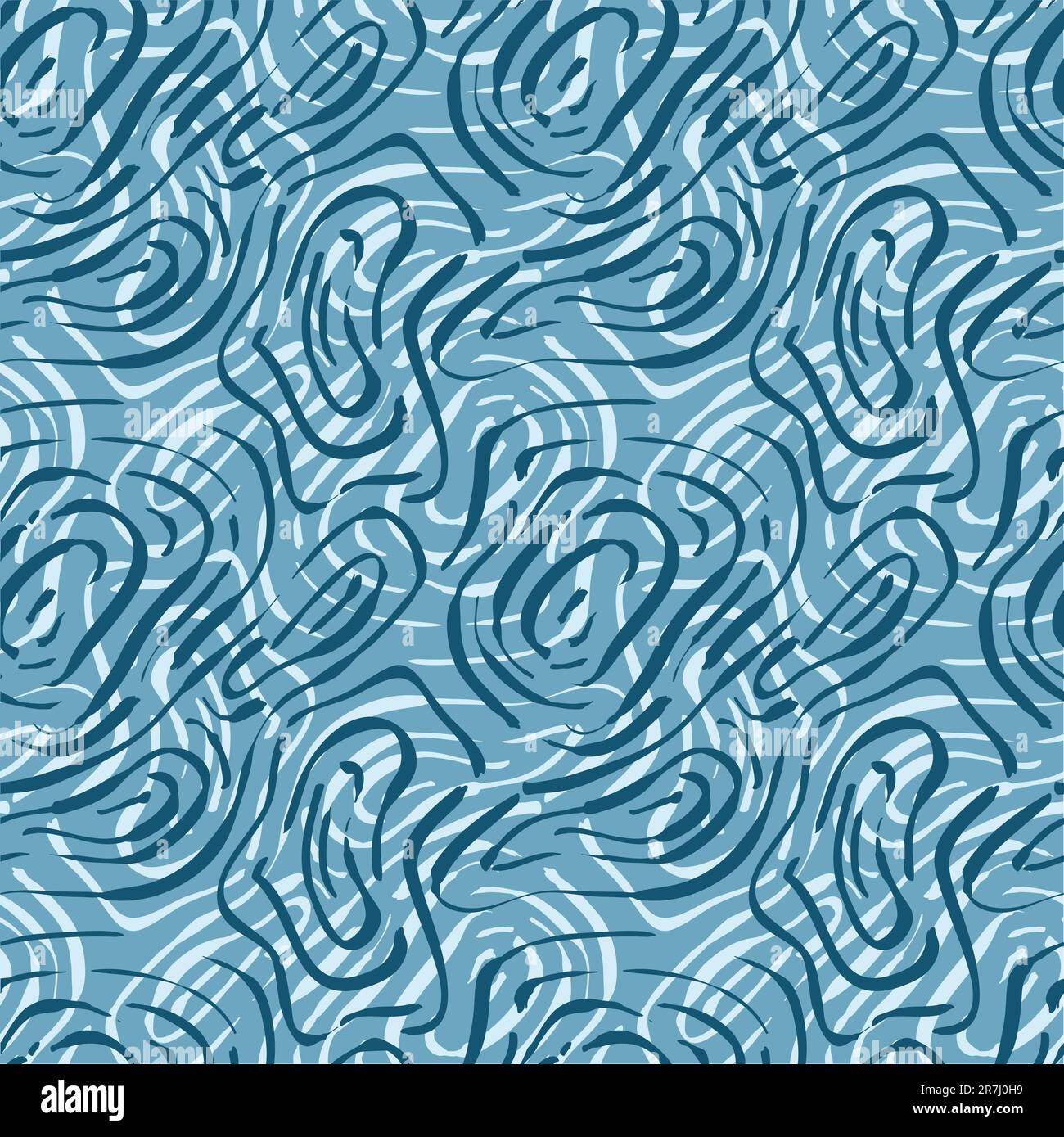 vector seamless background with abstract blue crease marks, clipping ...