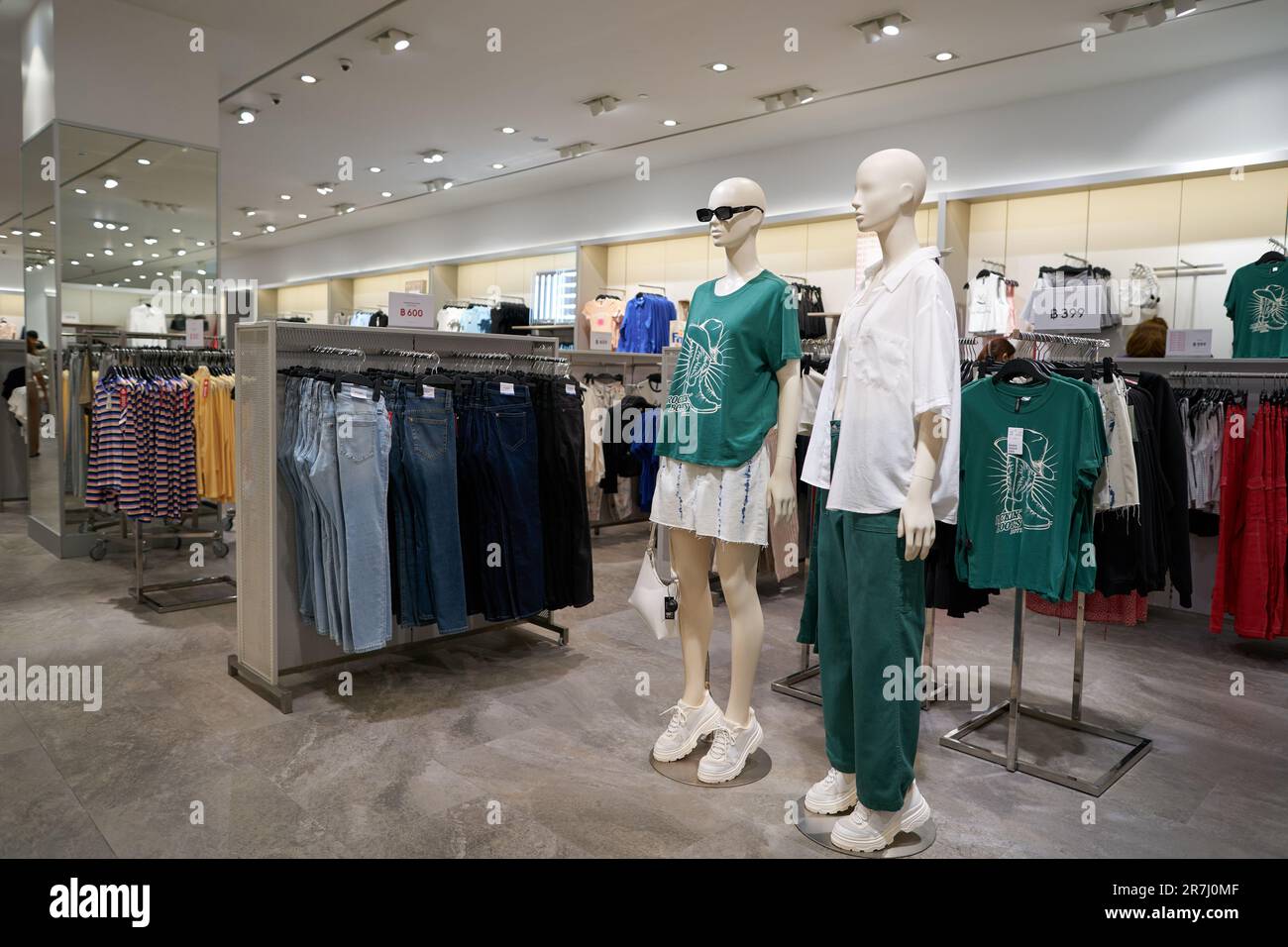 PATTAYA, THAILAND CIRCA APRIL, 2023 interior shot of H and M retail