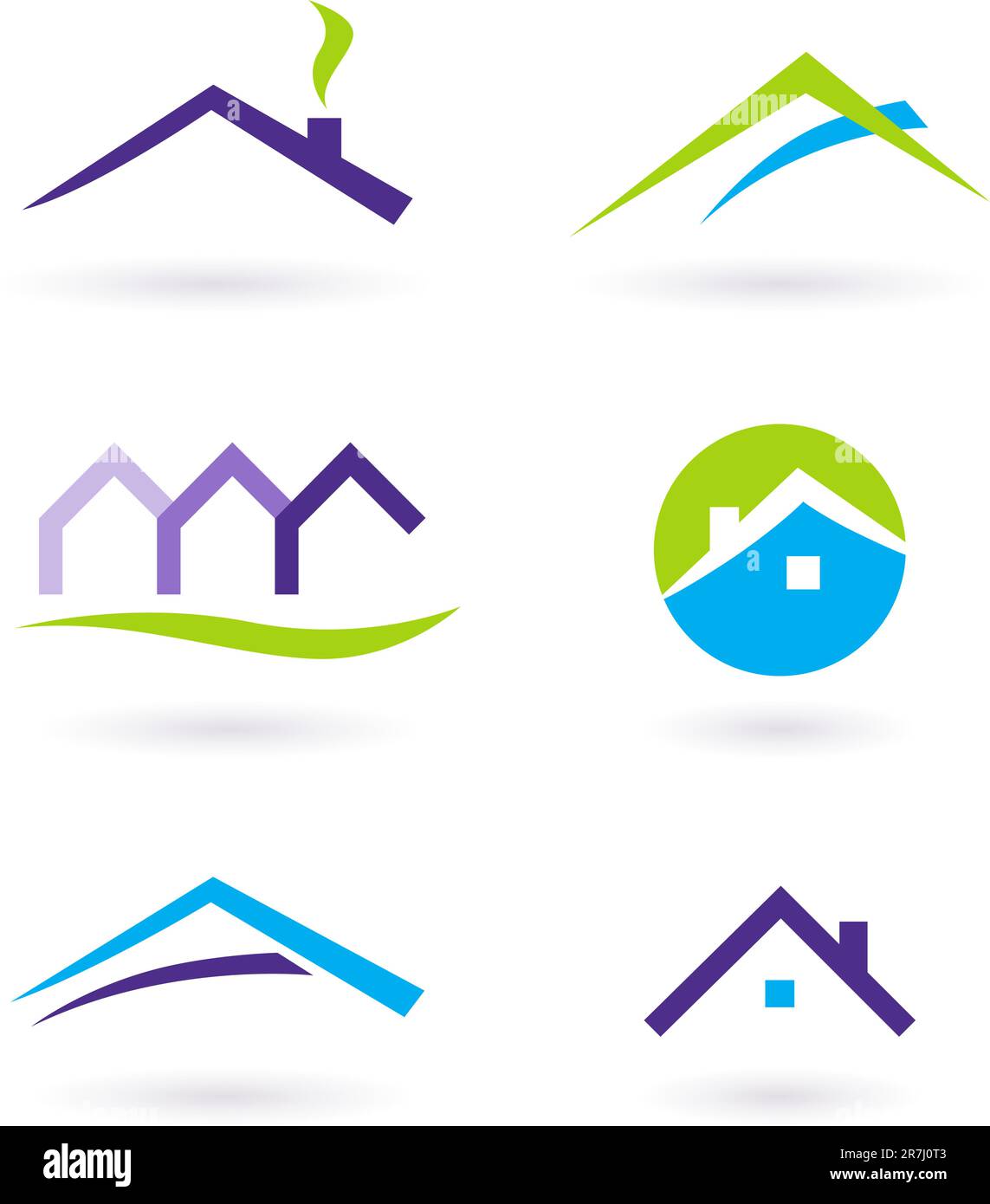 Collection of real estate / architecture icons. Vector format. Stock Vector