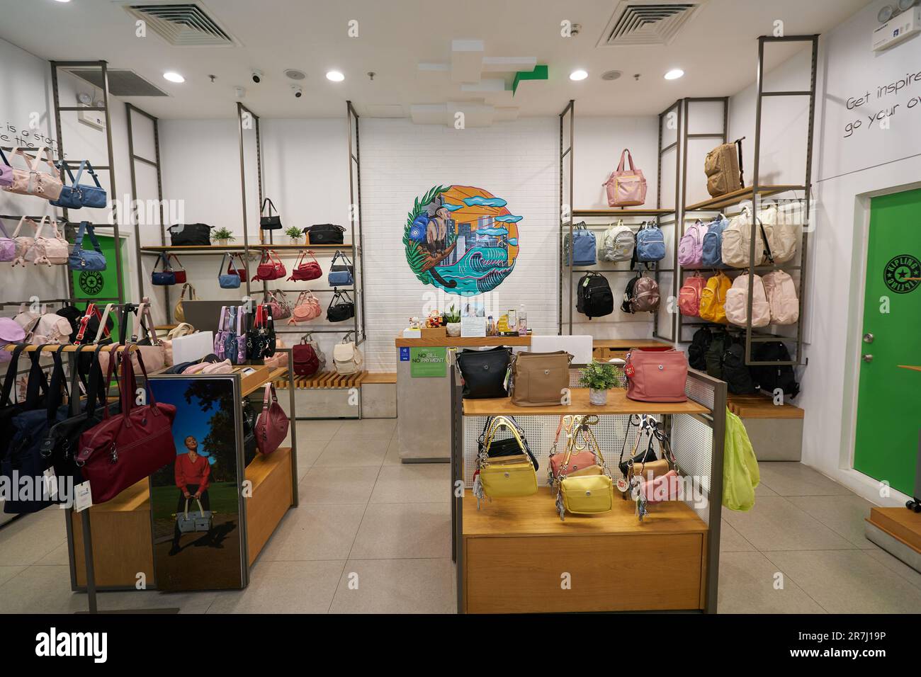 HO CHI MINH CITY, VIETNAM - CIRCA MARCH, 2023: interior shot of Kipling  retail store in Crescent Mall. Kipling is a brand selling handbags,  backpacks Stock Photo - Alamy