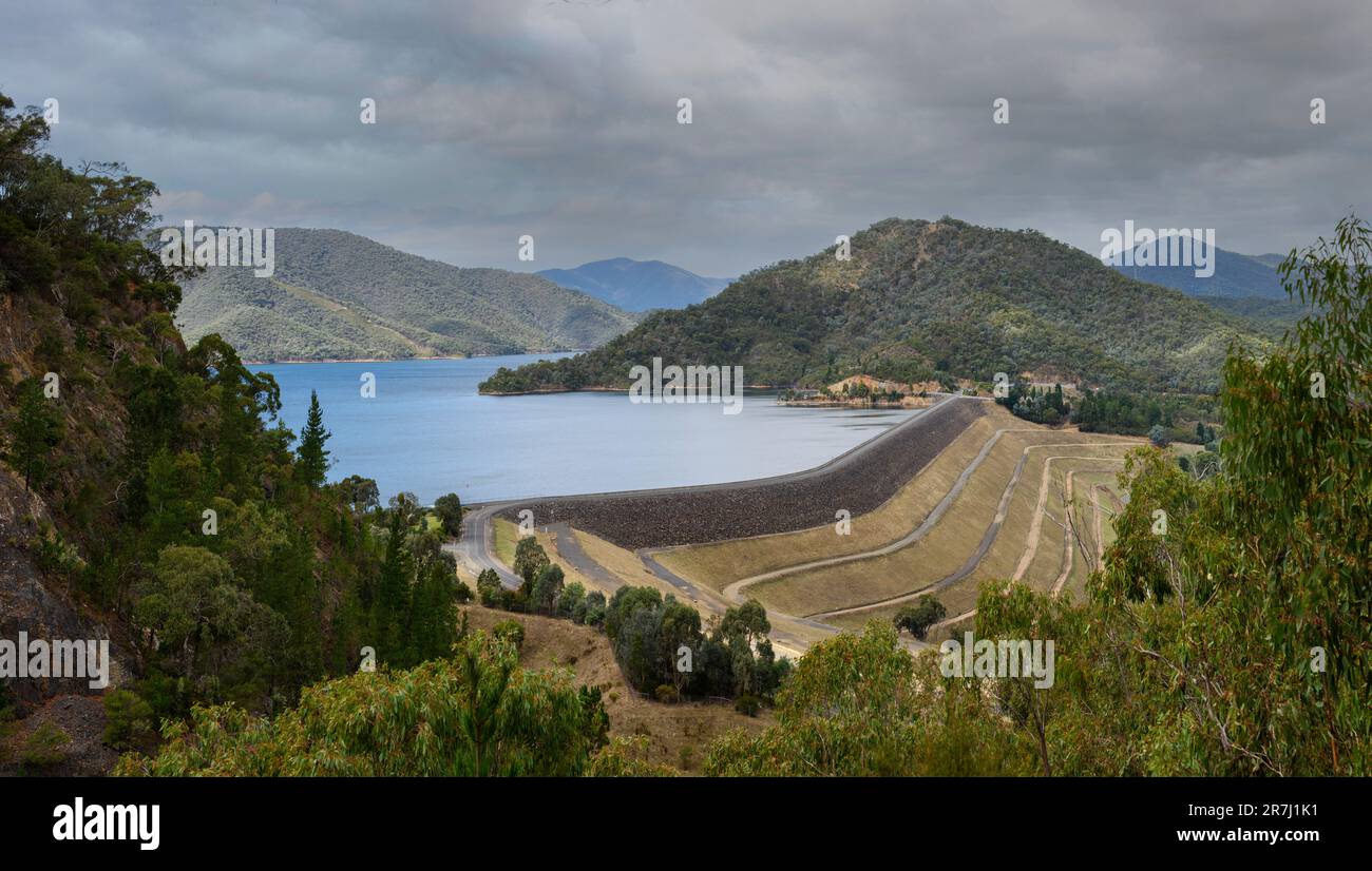 Lake Eildon Spill way, Victoria, Australia Stock Photo Alamy