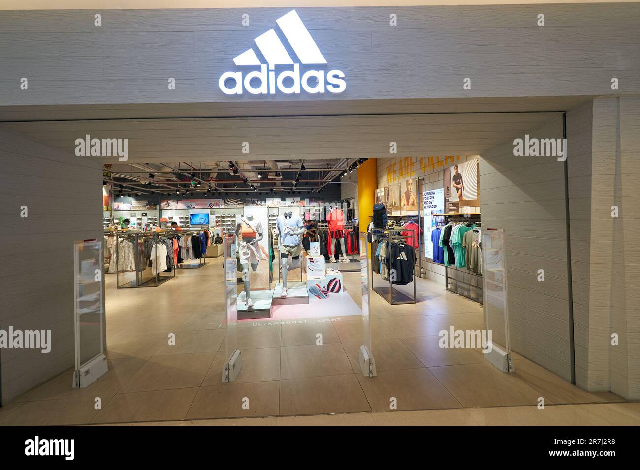 HO CHI MINH CITY, VIETNAM - CIRCA MARCH, 2023: entrance to Adidas store in  Crescent Mall Stock Photo - Alamy