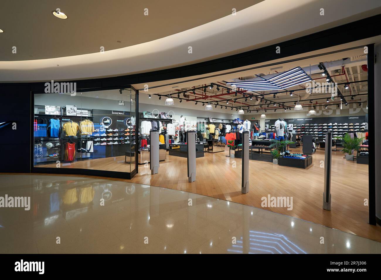 HO CHI MINH CITY, VIETNAM - CIRCA MARCH, 2023: entrance to Nike store in  Crescent Mall Stock Photo - Alamy