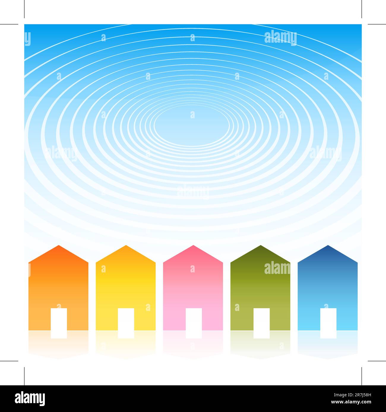 Ripple effect metaphor Stock Vector Images - Alamy