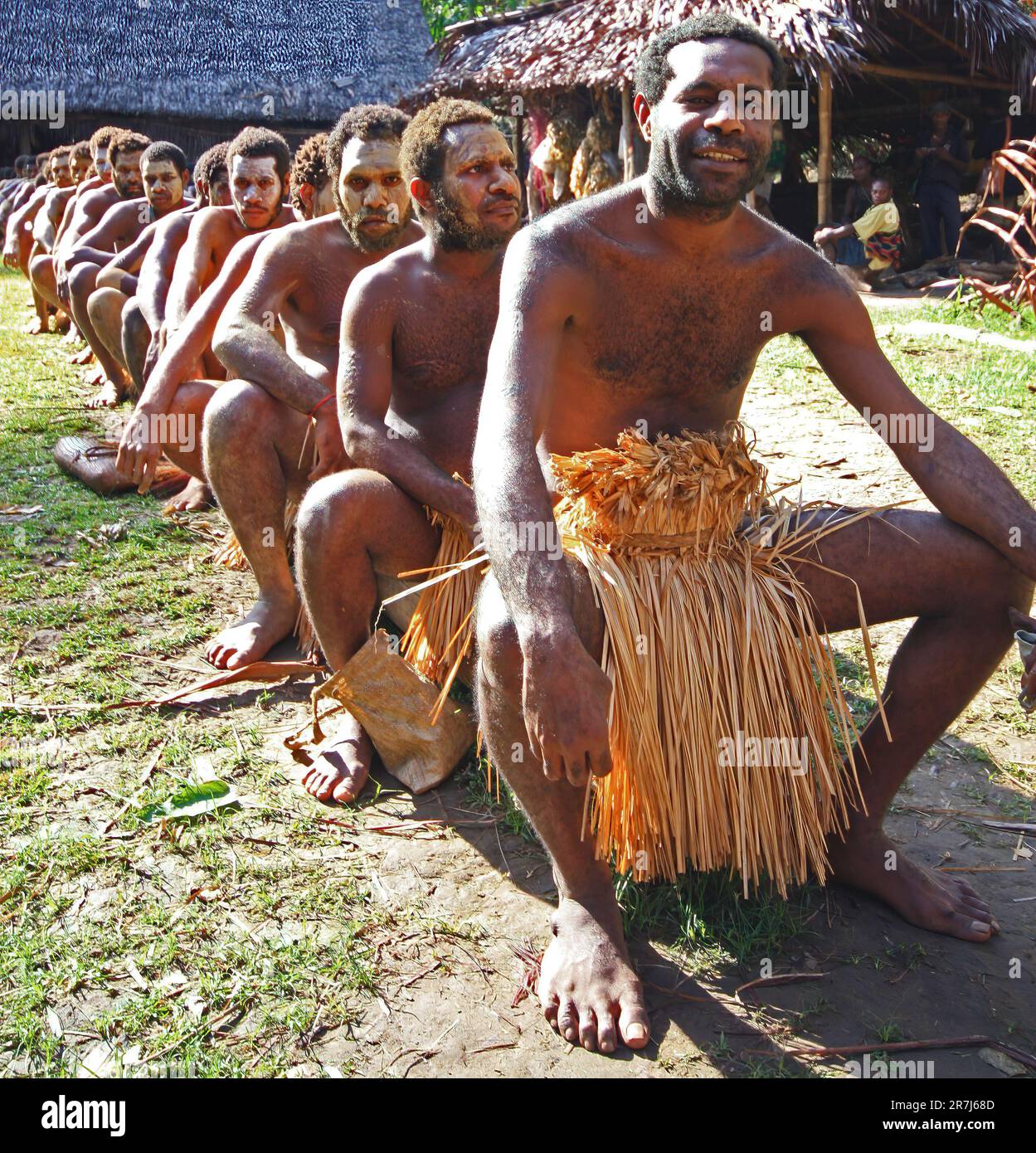 A 'secret initiation' ceremony Stock Photo