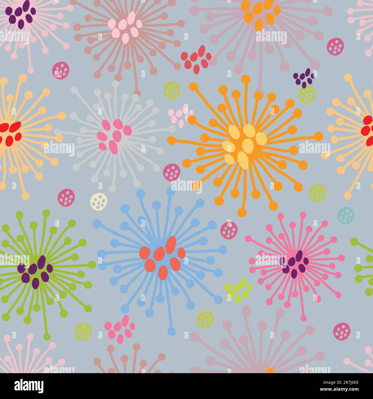 Floral seamless pattern in vector Stock Vector Image & Art - Alamy