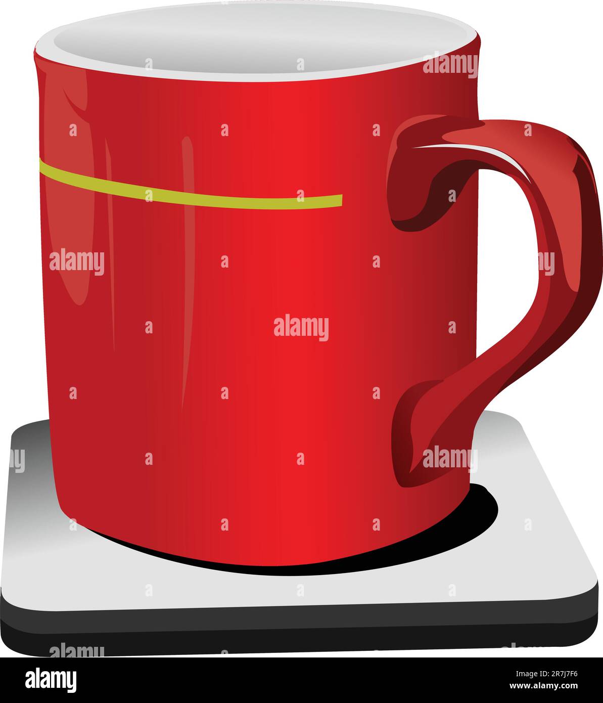Red cup of coffee. Vector illustration Stock Vector Image & Art Alamy