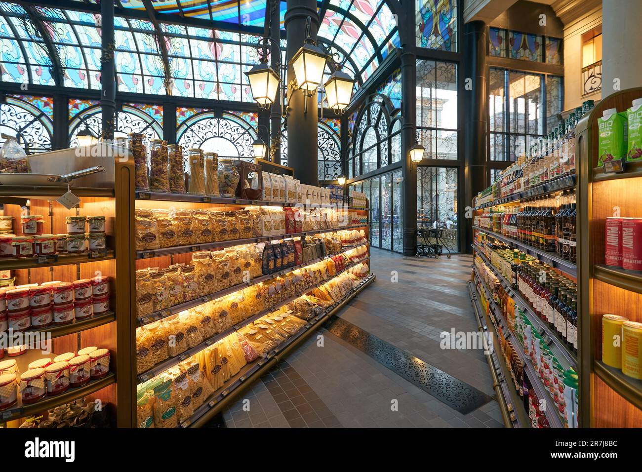 DOHA, QATAR CIRCA MARCH, 2023 interior shot of SNAN Food Hall in