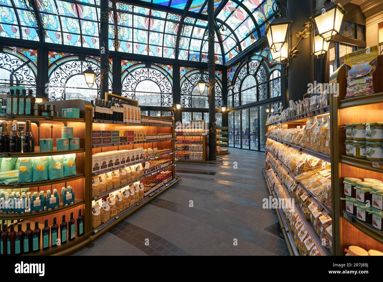 DOHA, QATAR CIRCA MARCH, 2023 interior shot of SNAN Food Hall in