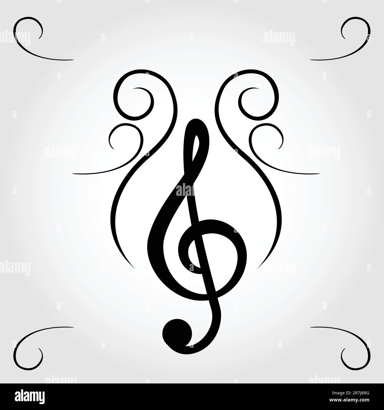 Treble Clef For Sheet Music Stock Vector Image Art Alamy treble-clef-for-sheet-music-stock-vector-image-art-alamy