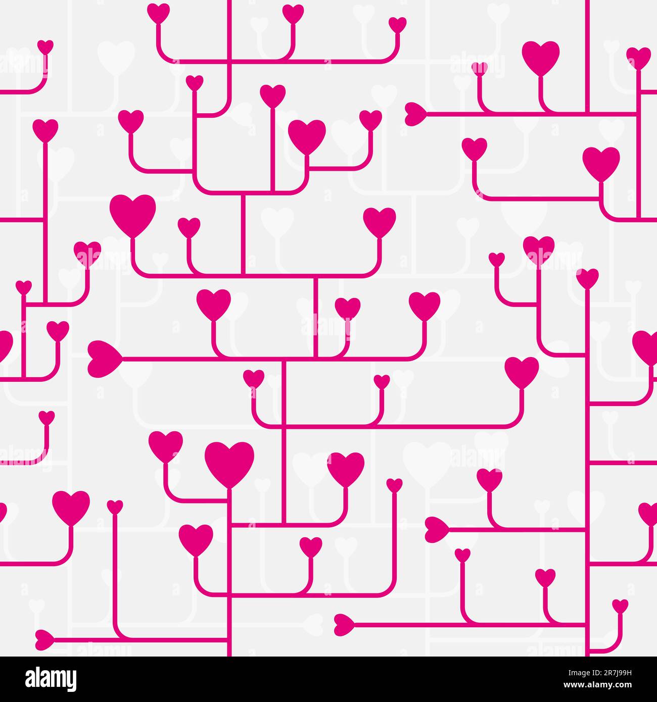 Seamless heart pattern Stock Vector Image & Art - Alamy