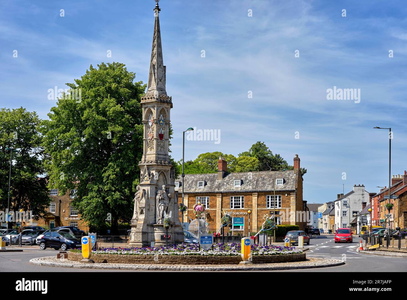 Banbury Cross town center monument. Oxfordshire England Stock Photo