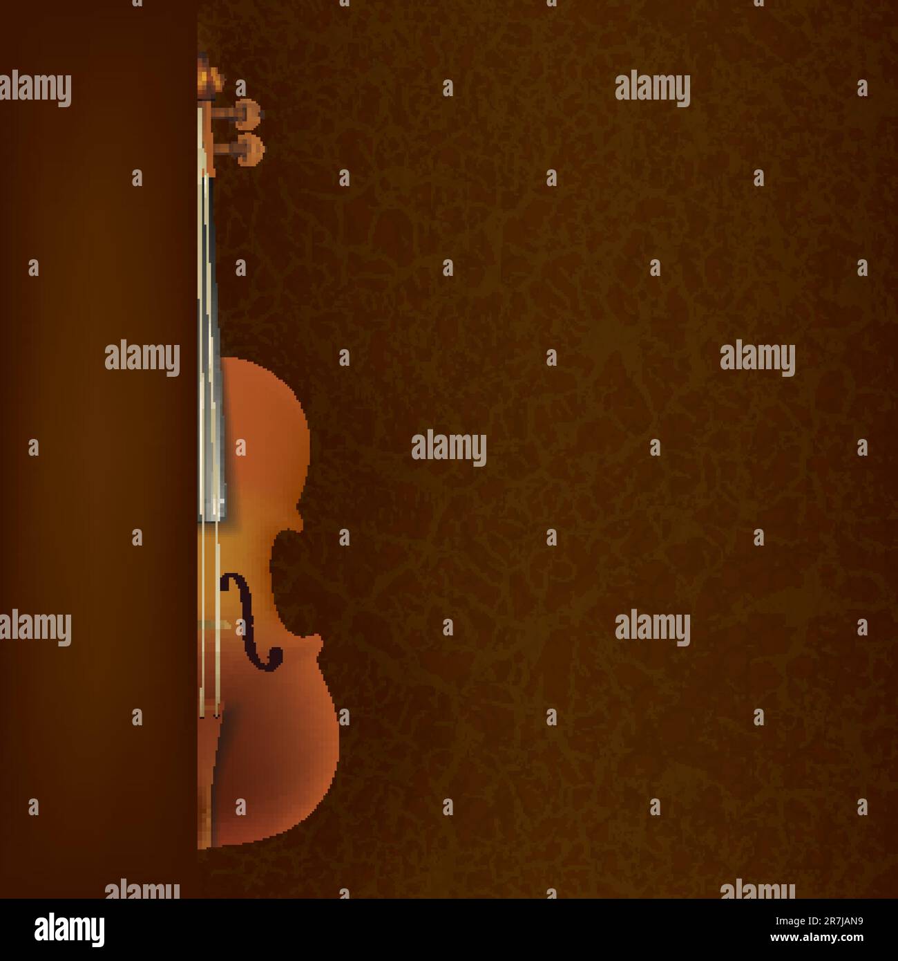 abstract grunge music background with violin on brown Stock Vector ...