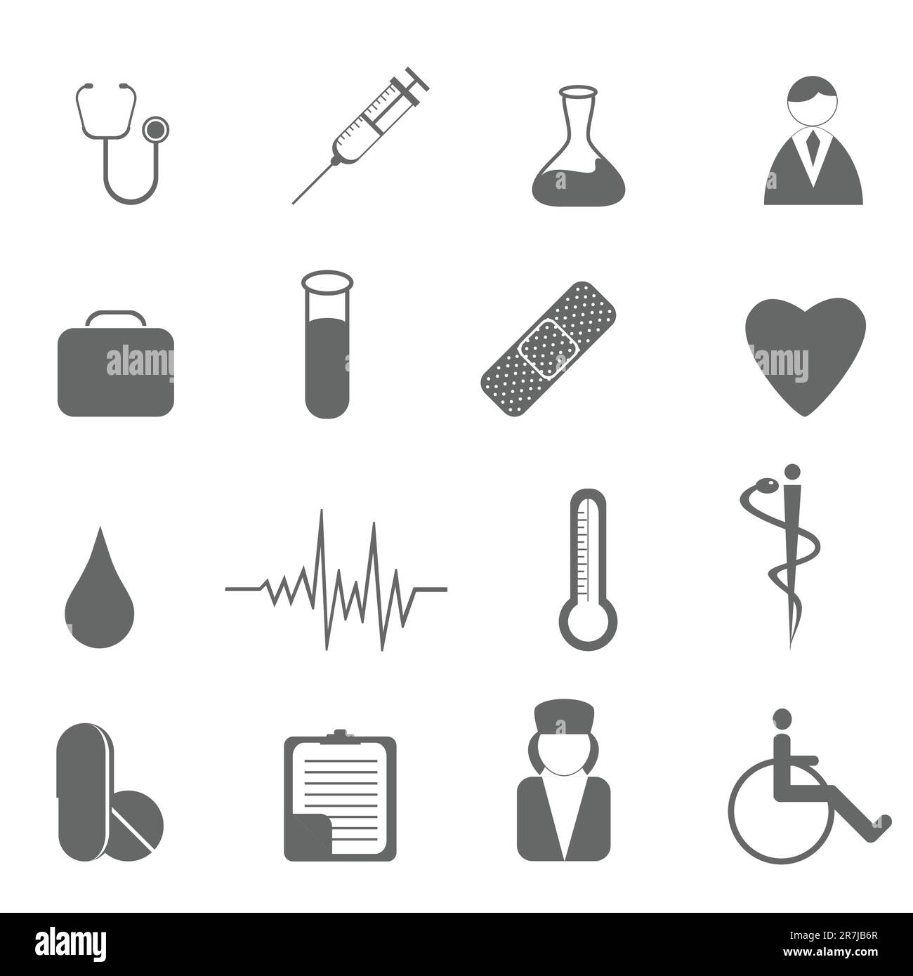 Health care and medical icon set Stock Vector