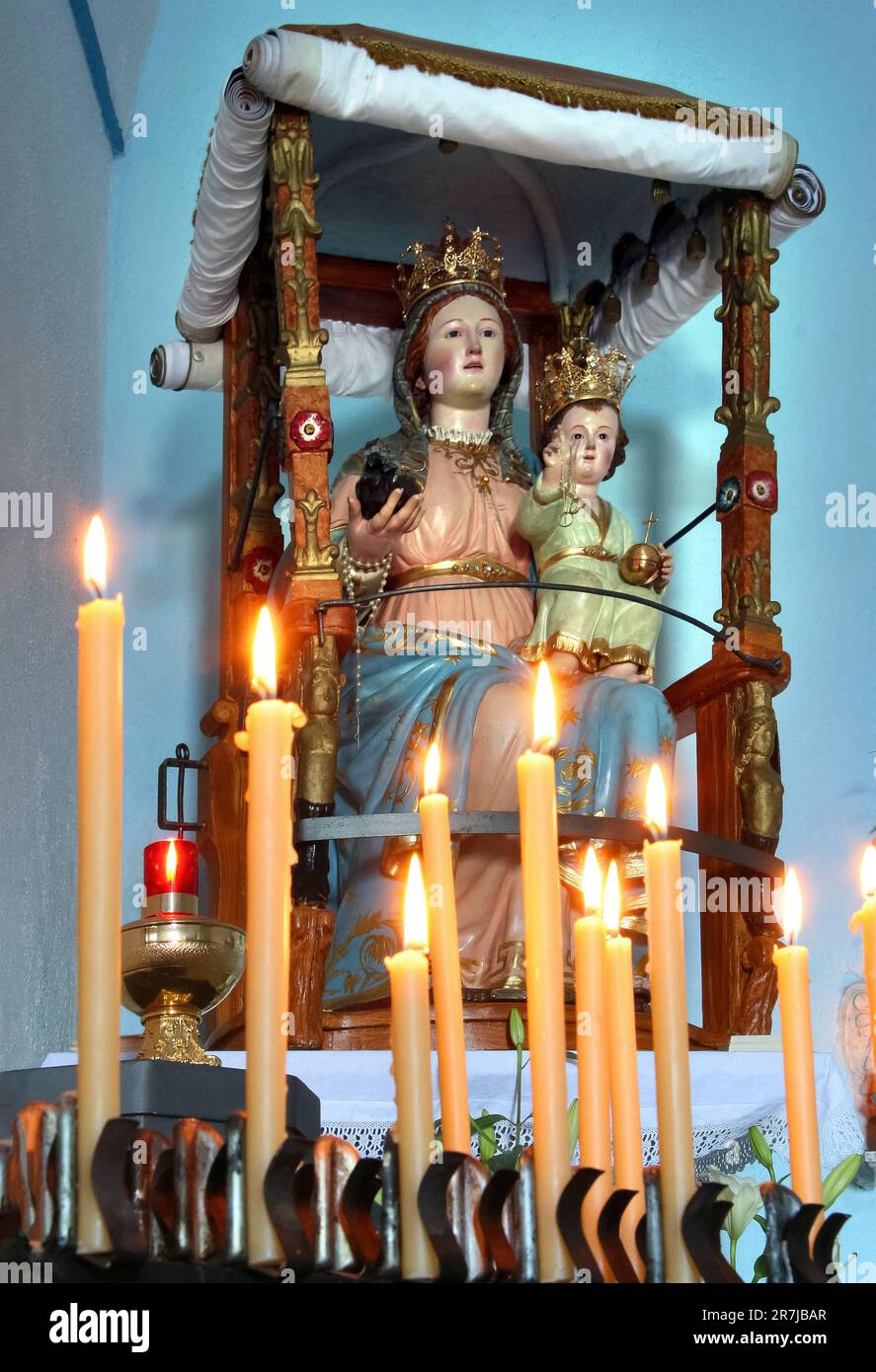 Italy Basilicata Lagonegro Sirino mount Madonna del Sirino sanctuary Stock Photo