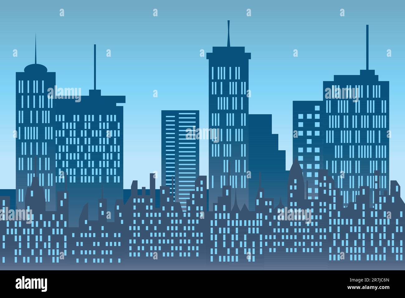City buildings and skyscrapers of urban skyline Stock Vector Image ...