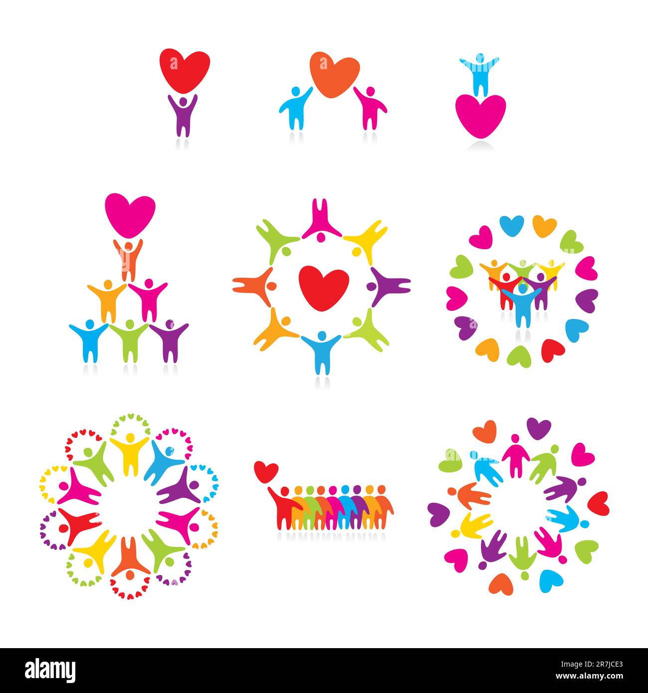 set of icons Stock Vector