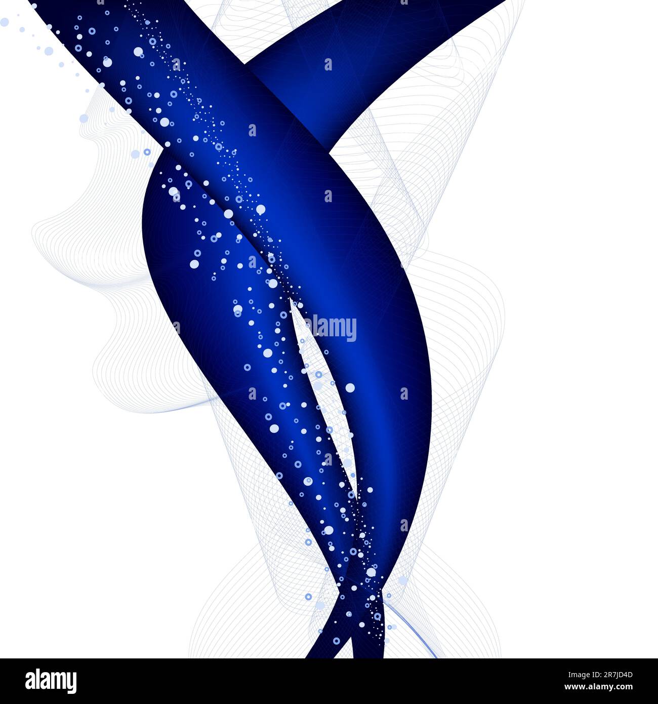 Abstract blue wave background Stock Vector Image & Art - Alamy