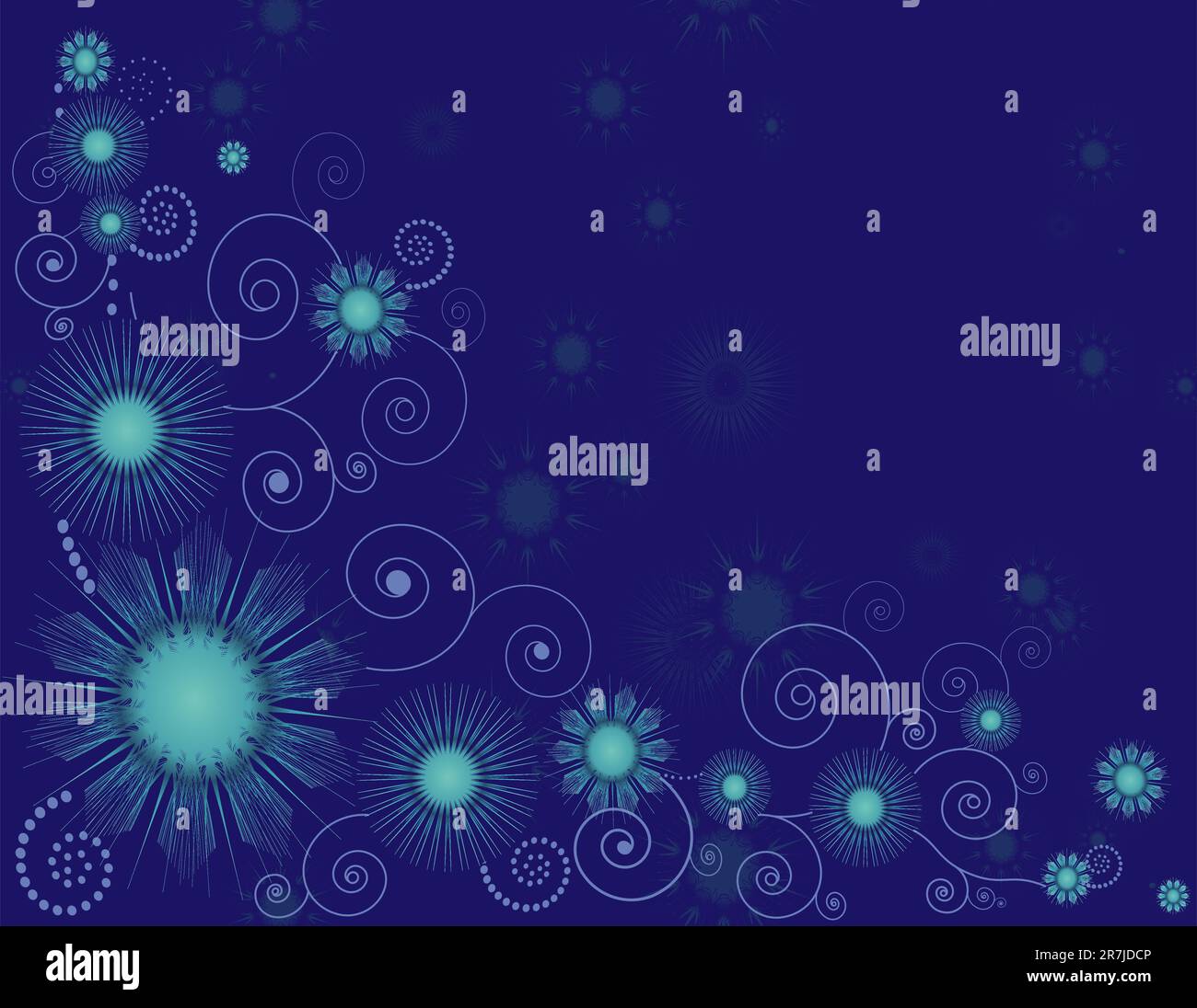 Fantasy garden horizontal Stock Vector Images - Alamy