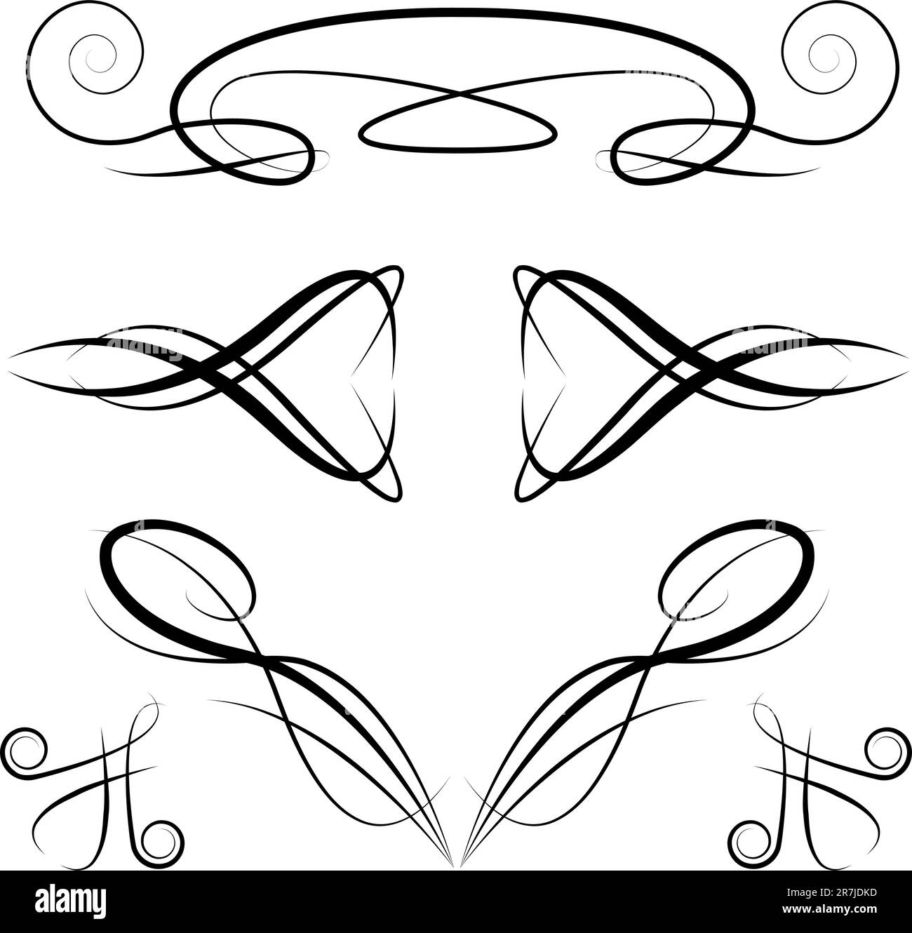 An image of elegant formal invitation design elements Stock Vector