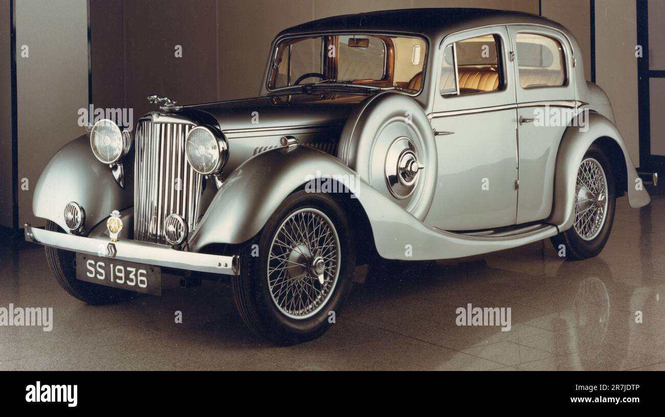 Jaguar SS 1,5 car, UK 1936 Stock Photo
