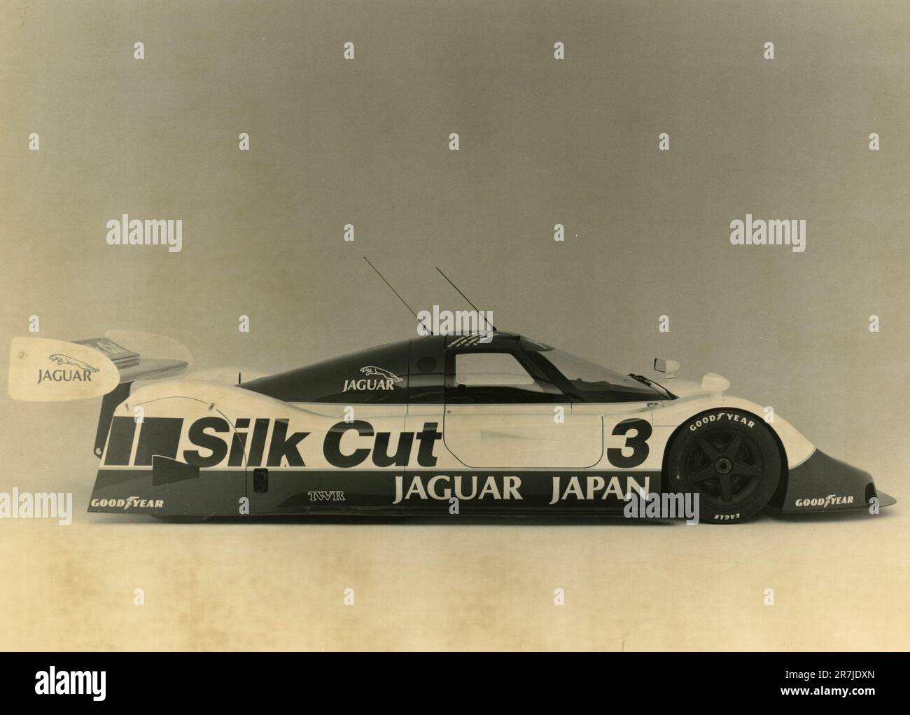 Jaguar XJR-11 Turbo racing car, UK 1990 Stock Photo
