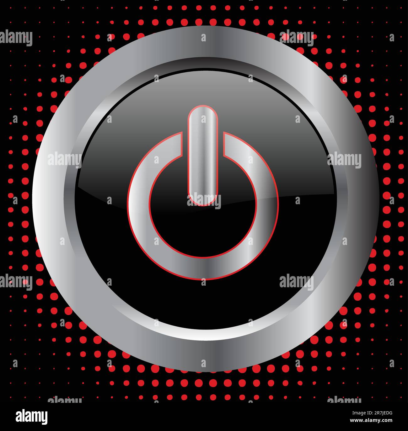 power button - vector Stock Vector Image & Art - Alamy