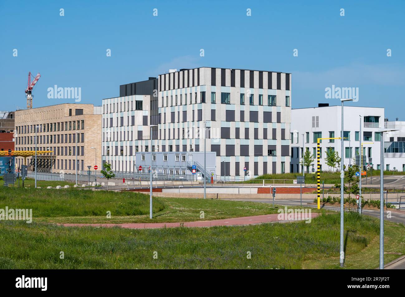 Korbeek-Lo, Flemish Brabant, Belgium -  May 30, 2023 - Contemporary buildings of the hospital and medical facilities Stock Photo