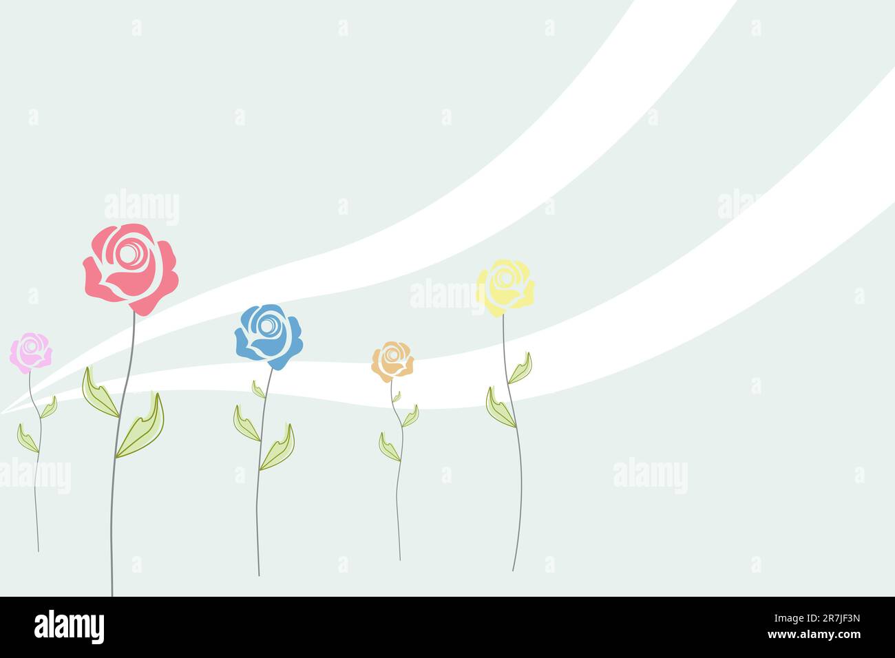 illustration of abstract floral background Stock Vector Image & Art - Alamy