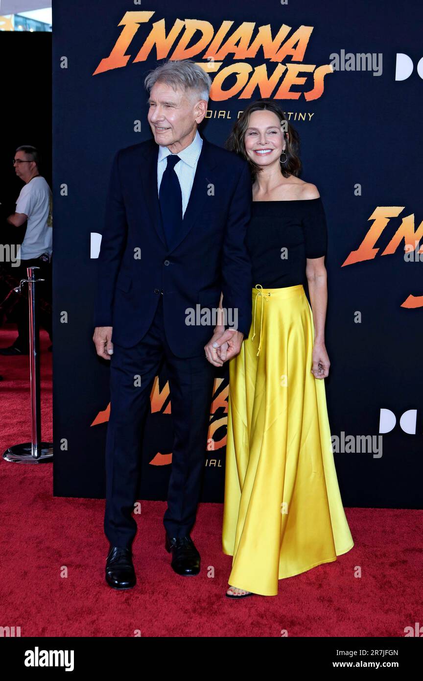 Harrison Ford mit Ehefrau Calista Flockhart bei der Premiere des