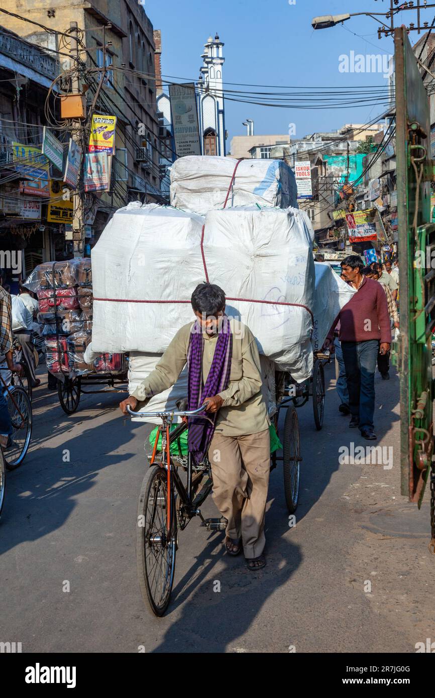 New Delhi, India November 17, 2011 streetlife at oldest market