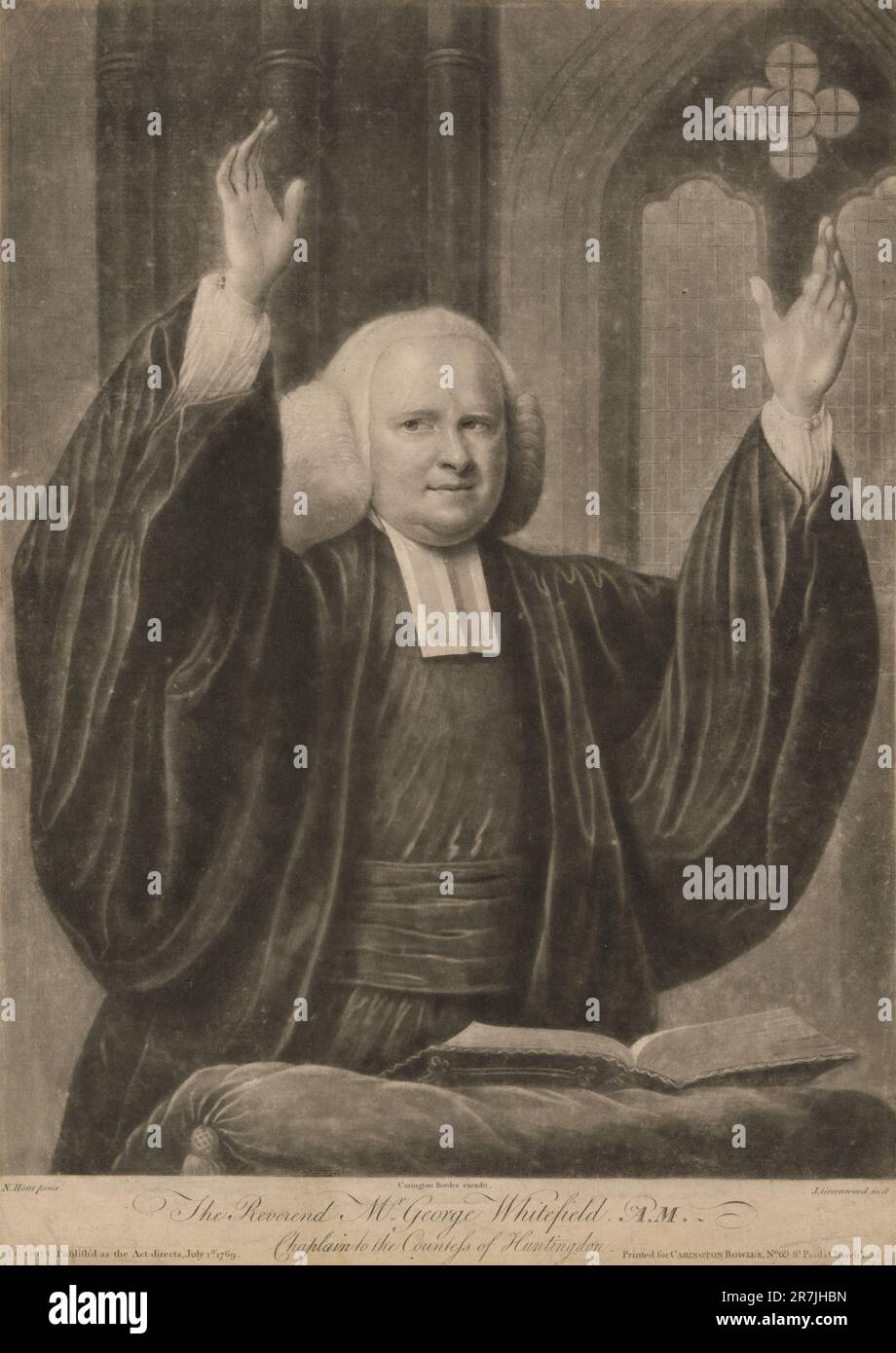 George Whitefield 1769 Stock Photo