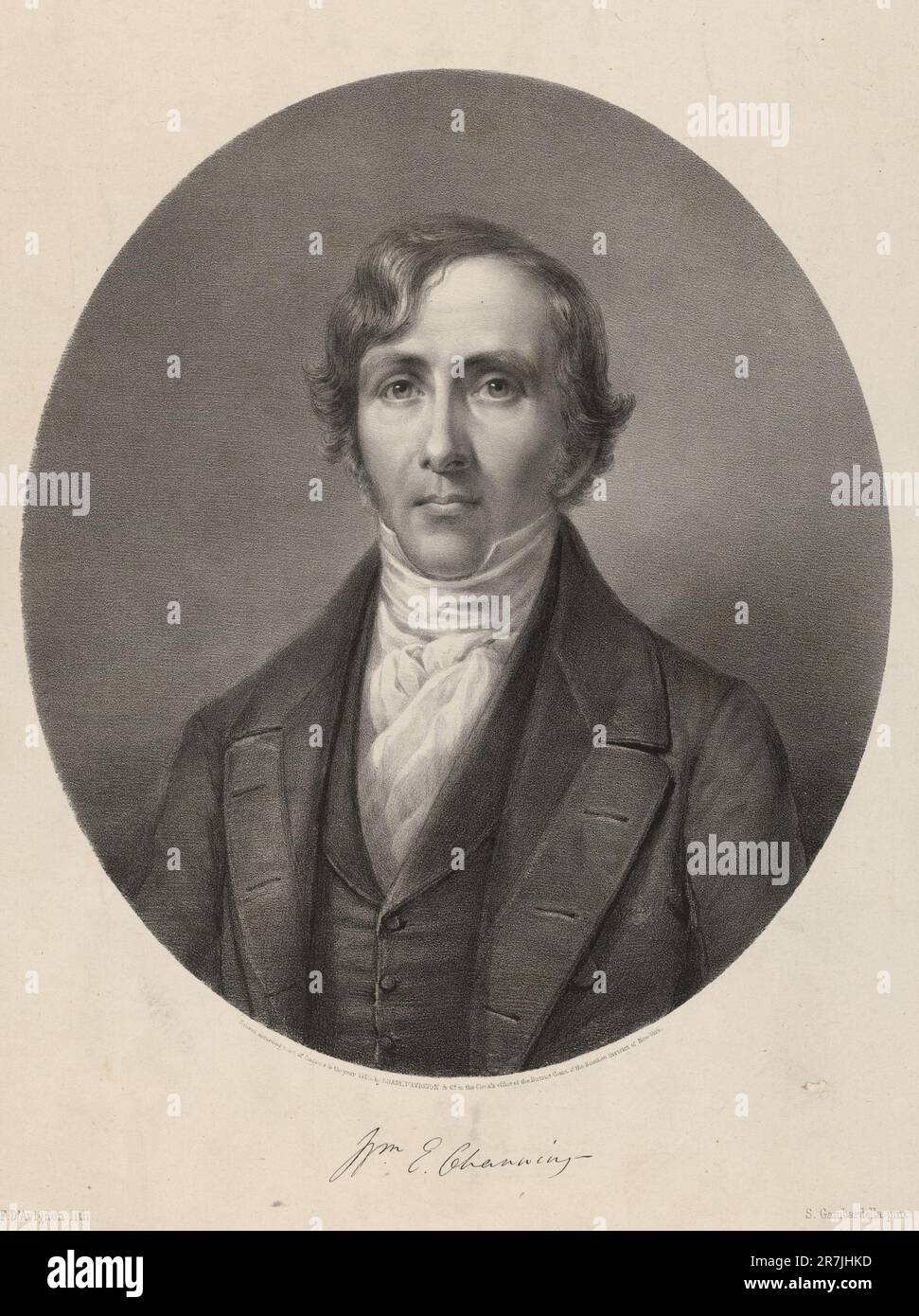 William Ellery Channing 1850 Stock Photo