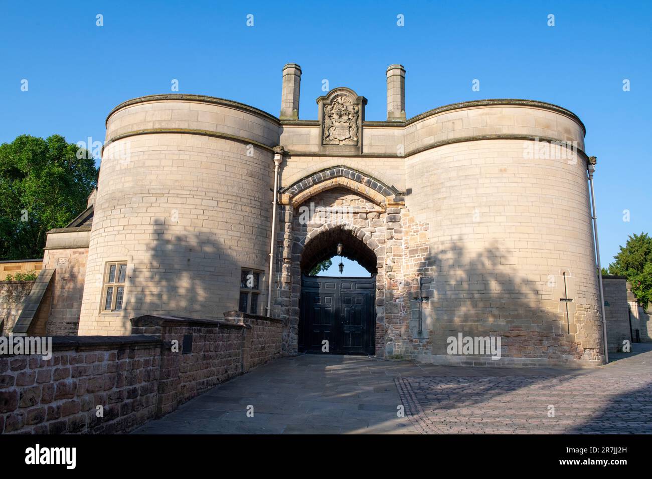 Gate House at Nottingham Castle, Nottinghamshire England UK Stock Photo