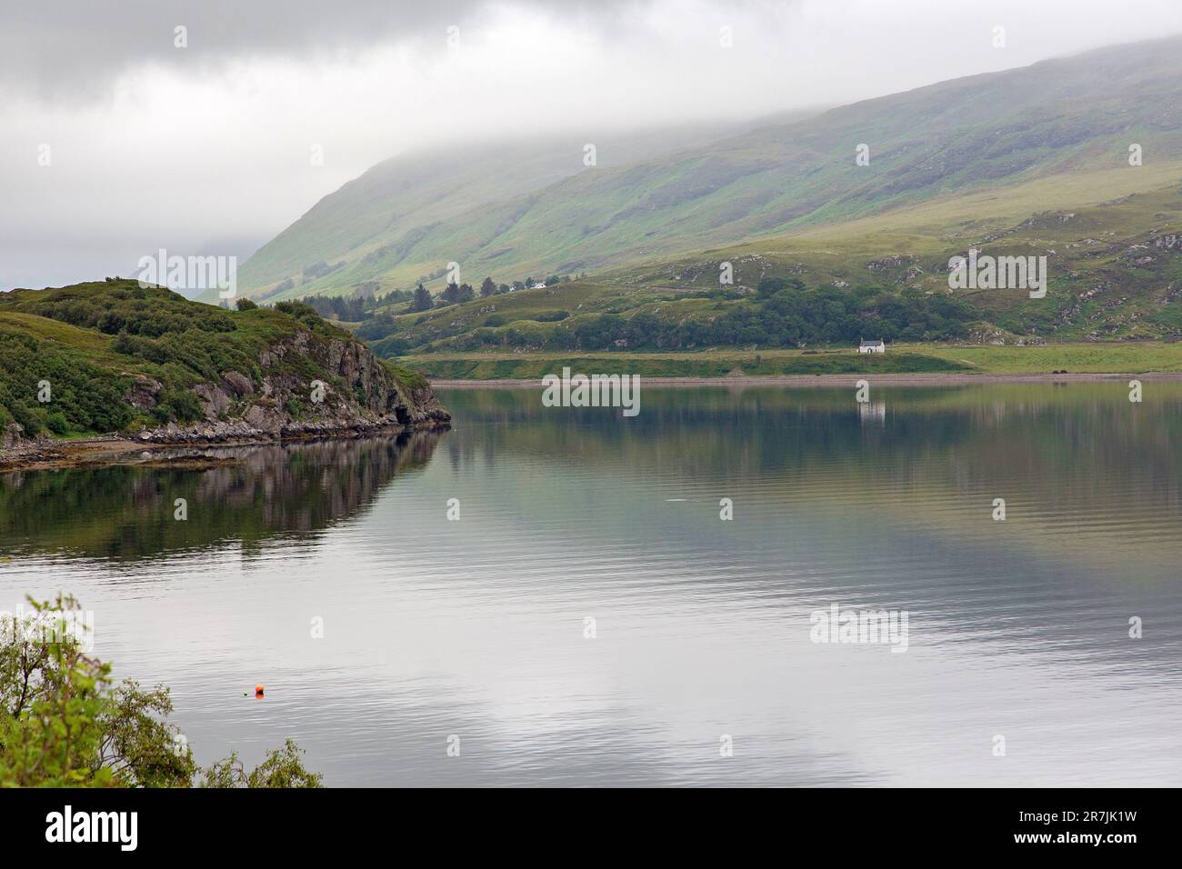 Misty Morining At Loch Broom, Ullapool, Ross And Cromarty, Scotland ...