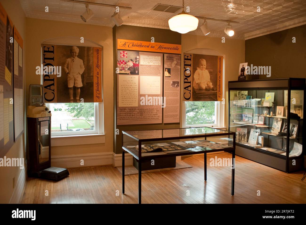Truman Capote museum display in the old courthouse in Monroeville, Alabama Stock Photo Alamy