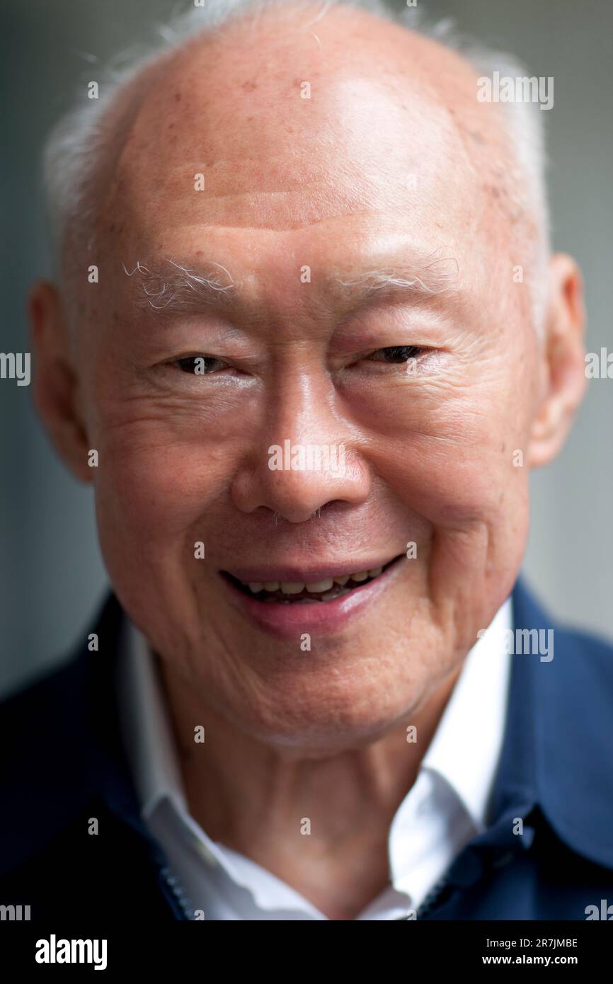 Lee Kwan Yew, the founder of Singapore Stock Photo Alamy
