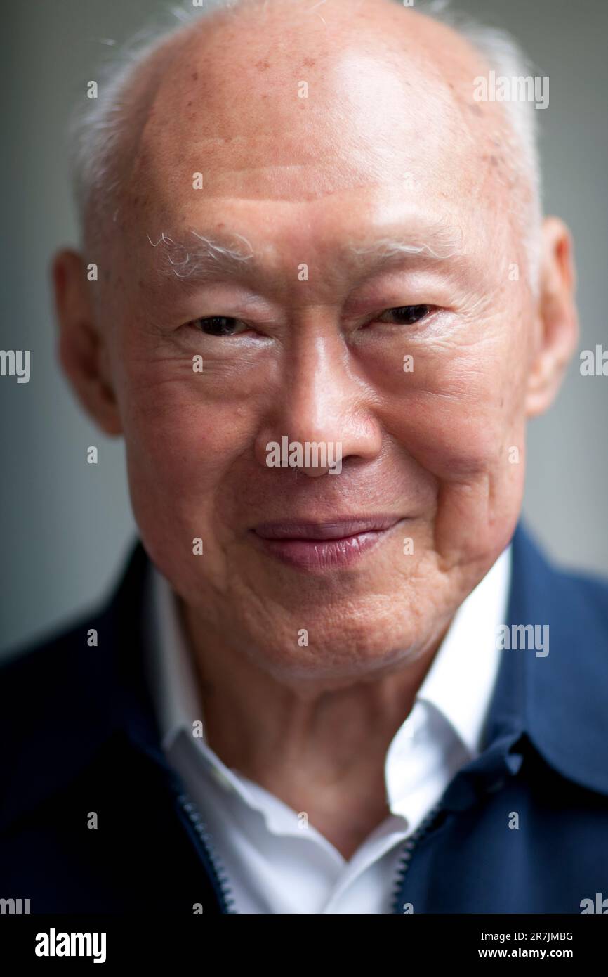 Lee Kwan Yew, the founder of Singapore Stock Photo Alamy