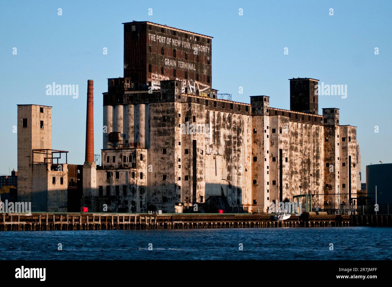 The defunct Port of New York Authority Grain Terminal in Brooklyn, New