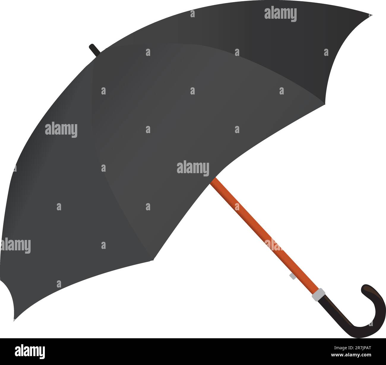 Vector illustration of an umbrella isolated on white background Stock ...