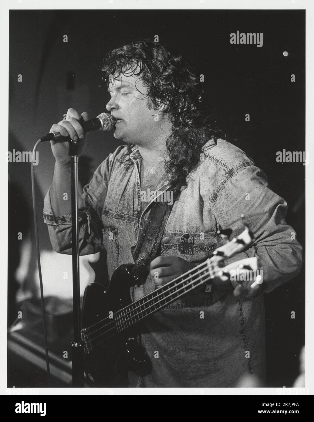 Glenn Hughes on stage Snoopy Club, Cannock April 25. 1989 Glenn Hughes on stage Snoopy Club, Cannock April 25. 1989