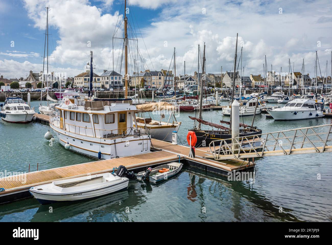the Port of Saint-Vaast-la-Houge;is shared by fishing boats and yachts ...