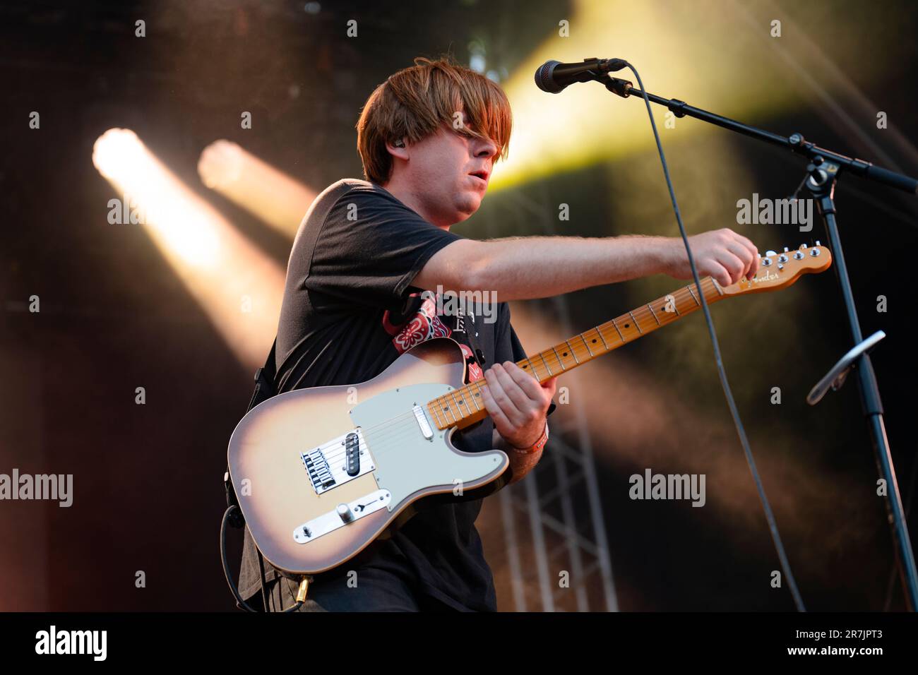 Bergen, Norway. 15th June, 2023. The English post-punk band Shame performs a live concert during the Norwegian music festival Bergenfest 2023 in Bergen. (Photo Credit: Gonzales Photo/Alamy Live News Stock Photo