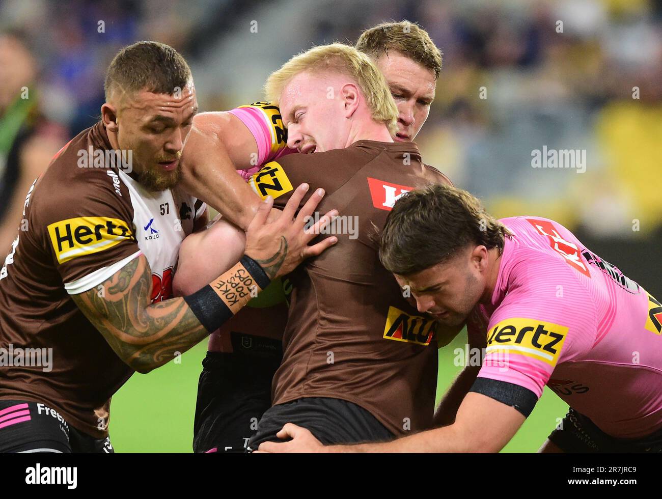 Townsville, Australia. 16th June, 2023. Tom Jenkins of the Panthers ...