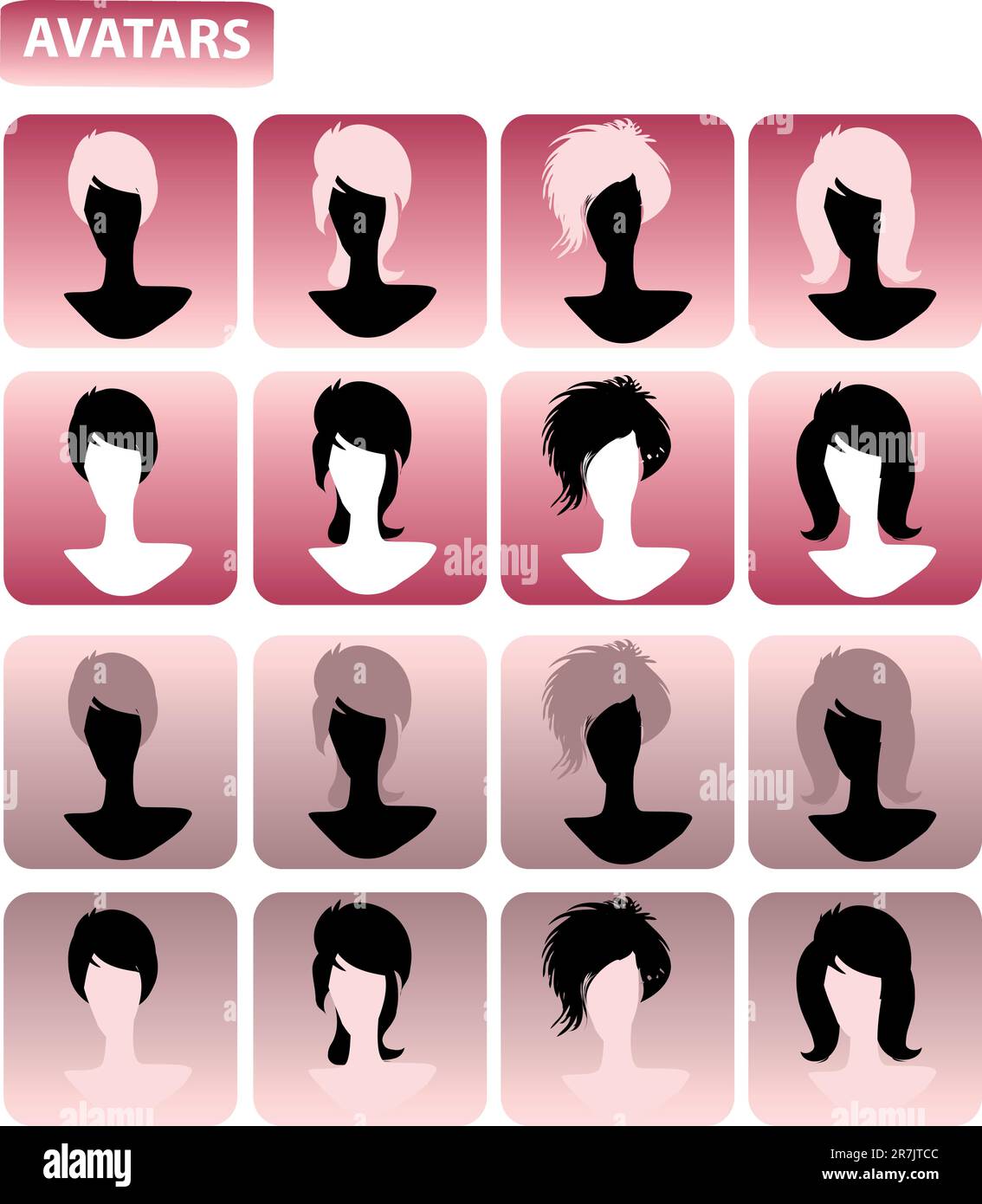 Anonymous Mugshots Stock Vector